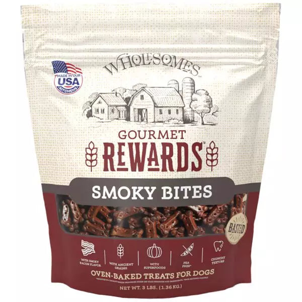 Wholesomes Gourmet Rewards Smoky Bites Dog Treats  656547