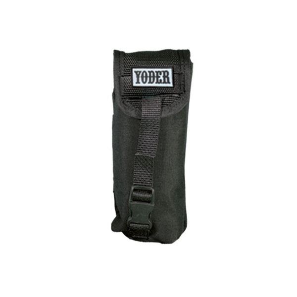 Black pouch with Yoder logo on a white background