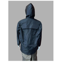 Yoder Vented Lite-N-Dry Jacket extreme in navy blue back side of jacket 