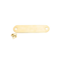 Brass Collar Tag with Rivets