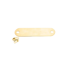 Brass Collar Tag with Rivets