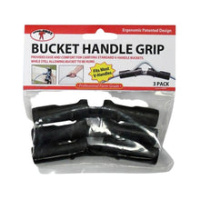 Packaging of bucket handle grips with a clear window showing the product on a white background.
