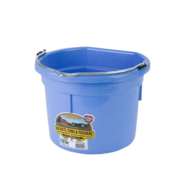 Miller DuraFlex Plastic Flatback Bucket Item 16017