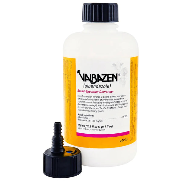 Valbazen Suspension Broad Spectrum Dewormer 500ml  11394-1