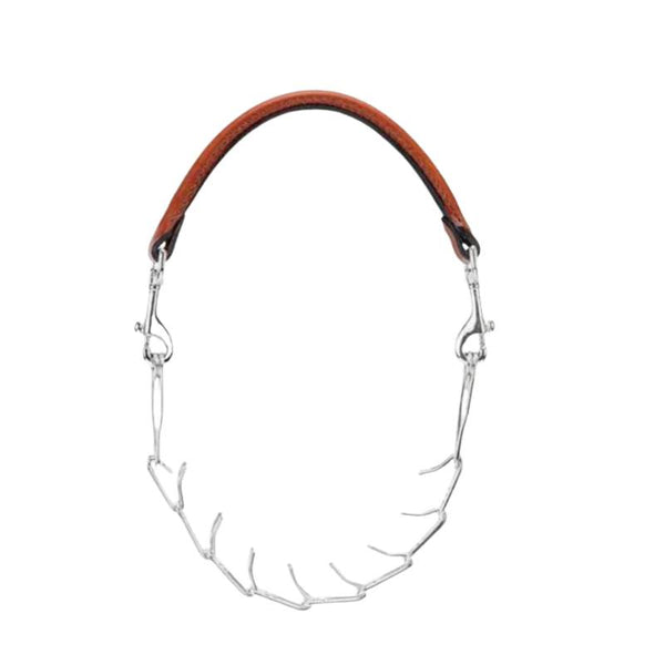 Weaver Leather and Chain Goat Collar pronged on a white background.