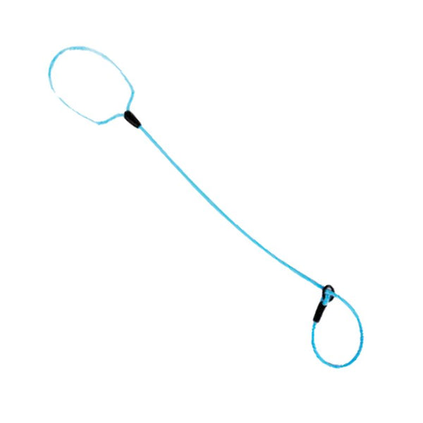 Yoder blue rope choker on a white background