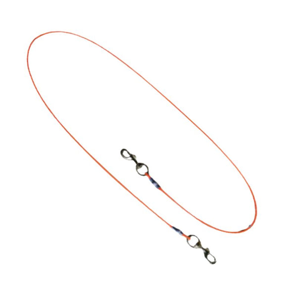 Yoder orange rope choker on a white background 